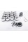 VW Volkswagen Bolt Caps 19mm, Chrome. Set of 20 Touareg Transporter, Nut Caps