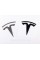 TESLA emblem 80x77 mm badge, sticker, logo on the hood trunk lid Tesla black