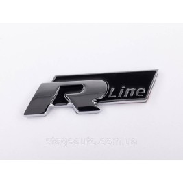Emblem nameplate on wings, inscription badge on wing VW Volkswagen Volkswagen R line R line Chrome