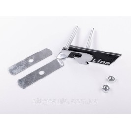 Emblem nameplate R line in the radiator grille VW Volkswagen Volkswagen badge R line chrome black
