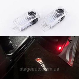Projector logo illumination for Audi doors Audi S-line Logo + Inscription A3 A4 A5 A6 A7 A8 Q7 Q5 Q3