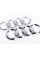 Front Audi emblem Audi A1 (8X) 2010-2018, A4 (B7) 2004-2008 - Chrome 263x87 mm Chrome rings