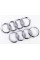 Front Audi emblem Audi A1 (8X) 2010-2018, A4 (B7) 2004-2008 - Chrome 263x87 mm Chrome rings