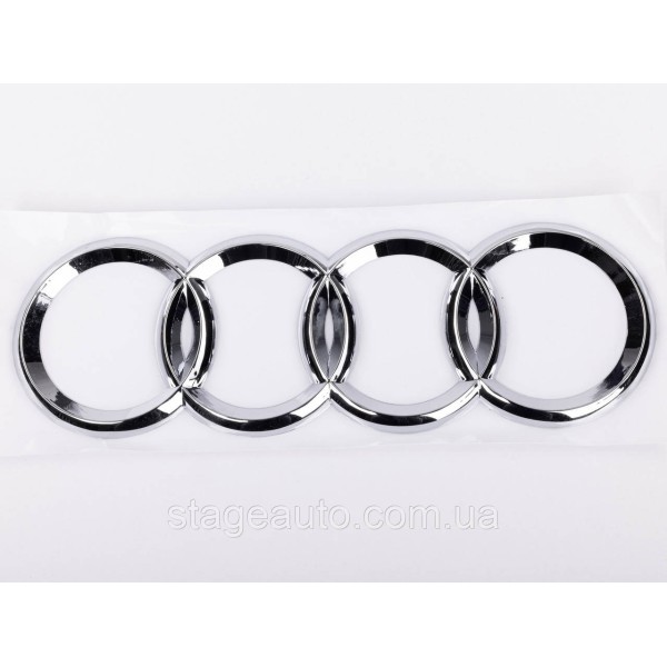 Audi Rear Emblem Audi 177*57 mm Rear (A4 A6L A8L Q7) Chrome Rings