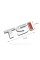 Emblem sticker on the trunk lid TSI VW Volkswagen 72x25 mm Chrome + I red