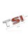 Emblem sticker on the trunk lid TSI VW Volkswagen 72x25 mm Chrome + SI red
