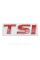Emblem sticker on the trunk lid TSI VW Volkswagen 72x25 mm Red
