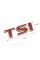 Emblem sticker on the trunk lid TSI VW Volkswagen 72x25 mm Red