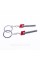 Supercharged Keychain for Audi Car Keys Audi Chrome Red Metal