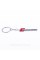 Supercharged Keychain for Audi Car Keys Audi Chrome Red Metal