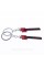 Supercharged Keychain for Audi Car Keys Black Red Metal