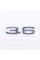 Trunk nameplate, trunk inscription Audi, Audi 3.6, A3, A4, A5, A6, A7, A8, Q3, Q5, Q7