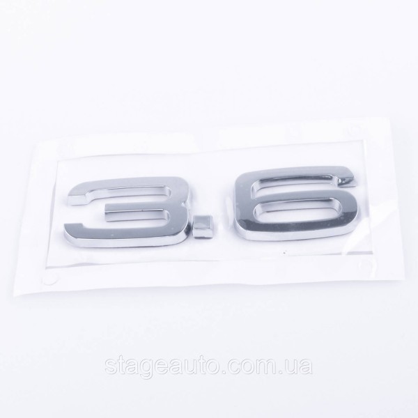 Trunk nameplate, trunk inscription Audi, Audi 3.6, A3, A4, A5, A6, A7, A8, Q3, Q5, Q7