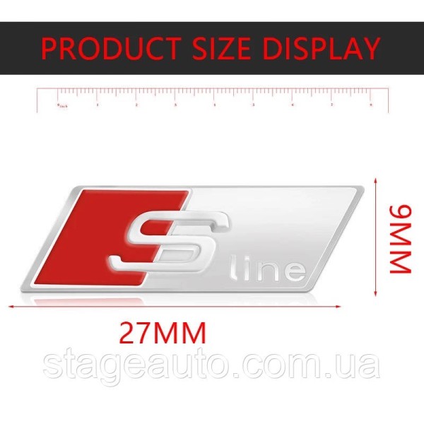 Emblem, badge, sticker for steering wheel AUDI S-line Audi s-line