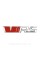 VRS emblem nameplate for Skoda trunk lid Skoda sticker VRS chrome + red