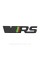 VRS emblem nameplate on the trunk lid Skoda Skoda sticker VRS black