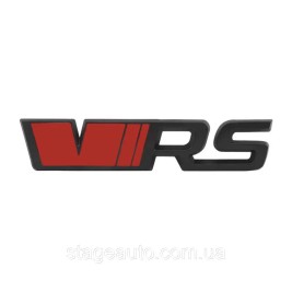 VRS emblem nameplate on the trunk lid Skoda Skoda sticker VRS black
