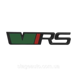 VRS emblem nameplate on the trunk lid Skoda Skoda sticker VRS black