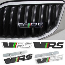 VRS emblem for Skoda radiator grille chrome + black