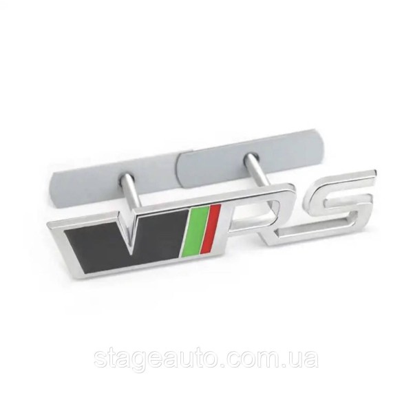 VRS emblem for Skoda radiator grille chrome + black