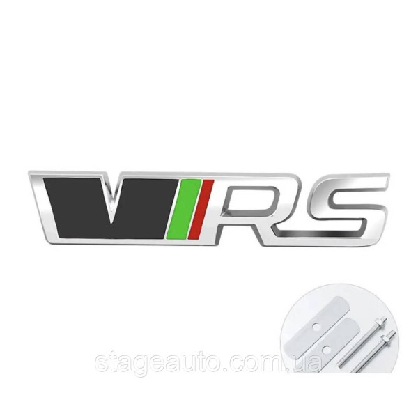 VRS emblem for Skoda radiator grille chrome + black