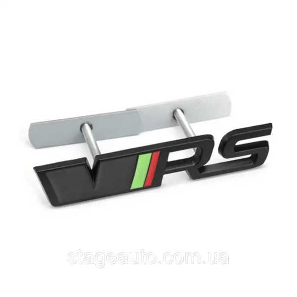 VRS Emblem for Skoda Radiator Grille Black + Gray