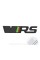 VRS Emblem for Skoda Radiator Grille Black + Gray