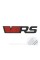 Эмблема VRS на решетку радиатора Skoda черный + красный
