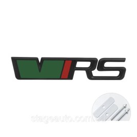 VRS emblem for Skoda radiator grille black + green