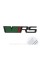 VRS emblem for Skoda radiator grille black + green