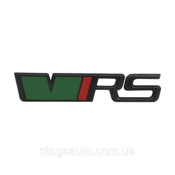 VRS emblem for Skoda radiator grille black + green