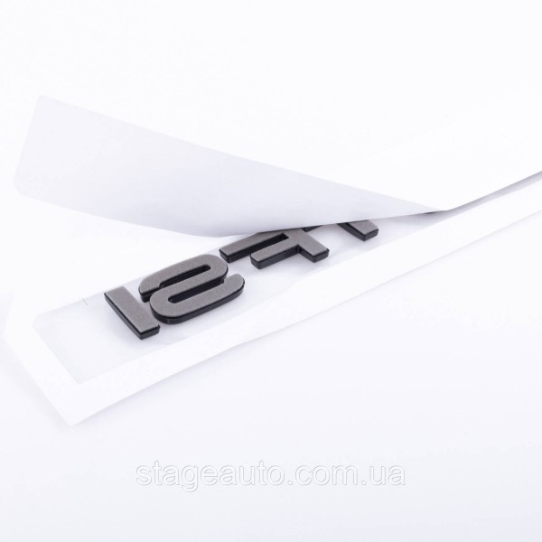 Emblem rear sticker on the trunk lid 55 TFSI Audi Audi Black gloss 182x22 mm