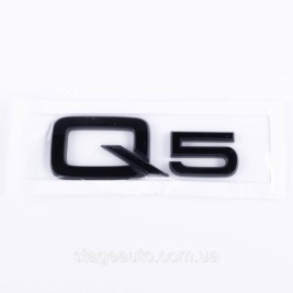 Emblem sticker Q5 Audi Audi Black on the trunk lid