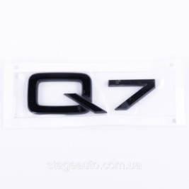 Emblem sticker Q7 Audi Audi Black on the trunk lid
