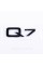 Emblem sticker Q7 Audi Audi Black on the trunk lid