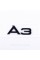 A3 Audi Black Emblem Sticker for Trunk Lid