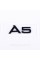 A5 Audi Black Emblem Sticker for Trunk Lid