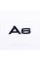Emblem sticker A6 Audi Audi Black on the trunk lid