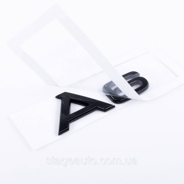 Emblem sticker A6 Audi Audi Black on the trunk lid