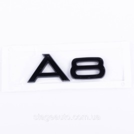 A8 Audi Black Emblem Sticker for Trunk Lid