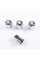 Protective caps for Skoda nipples 4 pcs with logo 4 pcs Chrome