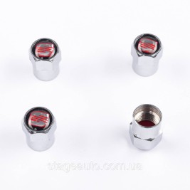 Protective caps on valve nipples SEAT Seat 4 pcs Chrome