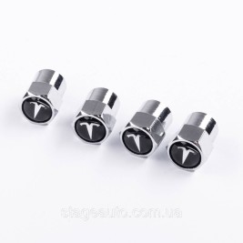 Protective caps for TESLA valve nipples Tesla 4 pcs Chrome