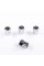 Protective caps for TESLA valve nipples Tesla 4 pcs Chrome