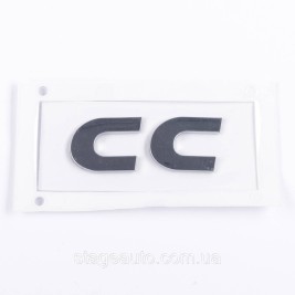 Emblem sticker on the trunk lid CC Volkswagen Volkswagen 6 x 2.3 cm Chrome