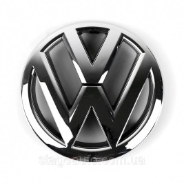 Передня емблема Volkswagen Фольцваген 120 мм VW POLO 5 (2009-2014) - Хром (6R0853600A ULM)