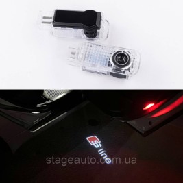 Projector logo illumination for Audi doors Audi S-line Logo + Inscription A3 A4 A5 A6 A7 A8 Q7 Q5 Q3