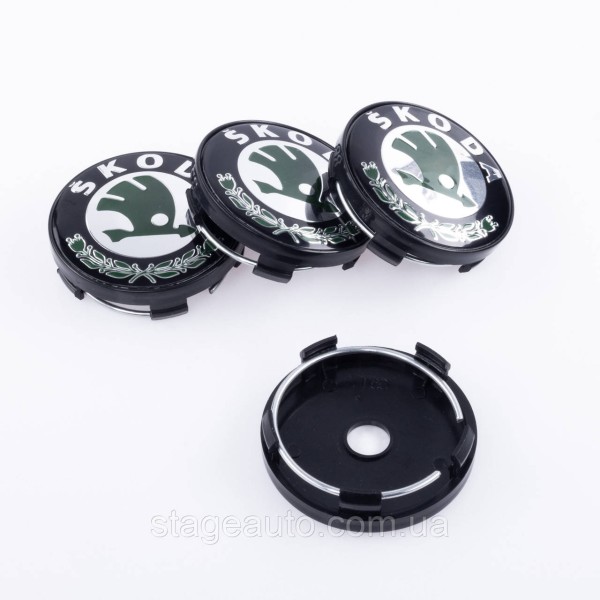 Caps plugs for alloy wheels Skoda Skoda 60 mm Black