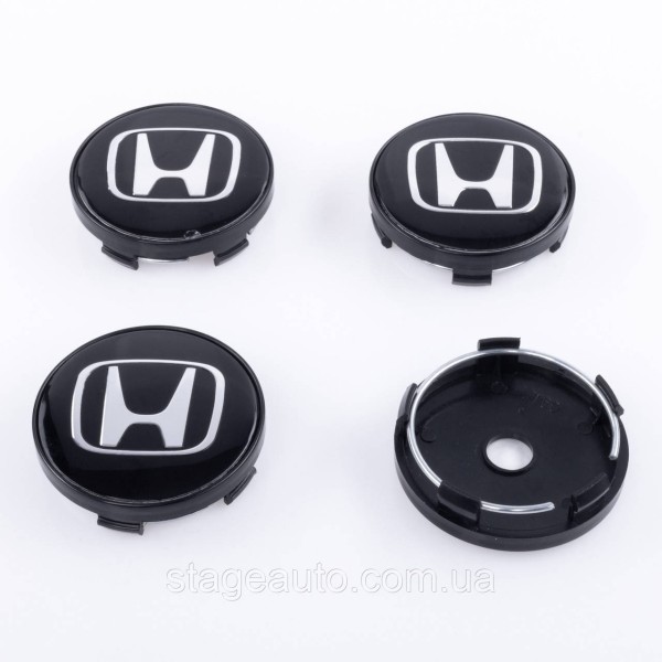 Caps plugs for alloy wheels Honda Honda 60 mm Black