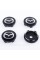 Caps plugs for alloy wheels Mazda Mazda 60 mm Black